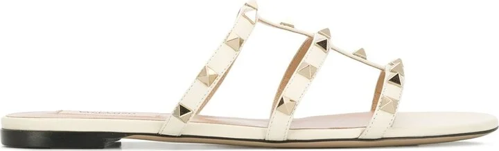 Women's Rockstud Flat Slide Sandal