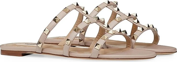 Women's Rockstud Flat Slide Sandals - Poudre - Size 6 - Image 2