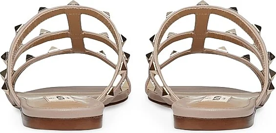 Women's Rockstud Flat Slide Sandals - Poudre - Size 6 - Image 3