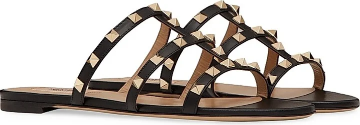 Women's Rockstud Flat Slide Sandals - Poudre - Size 6 - Image 7