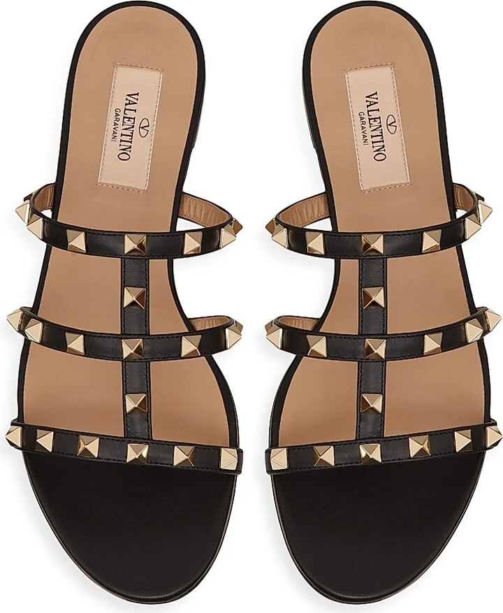 Women's Rockstud Flat Slide Sandals - Poudre - Size 6 - Image 9