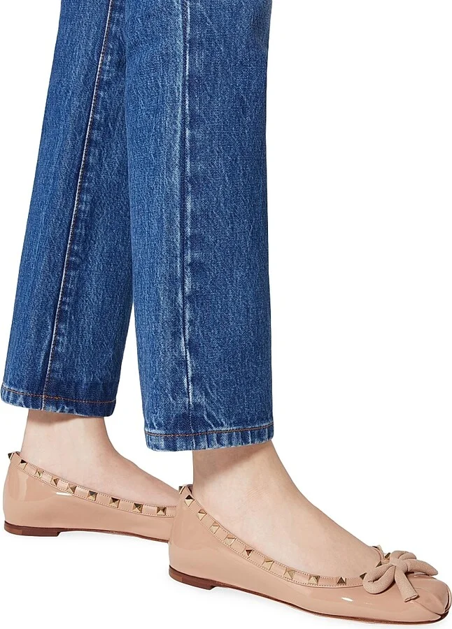 Women's Rockstud Patent Leather Ballerinas - Rose Cannelle - Size 10.5 - Image 6