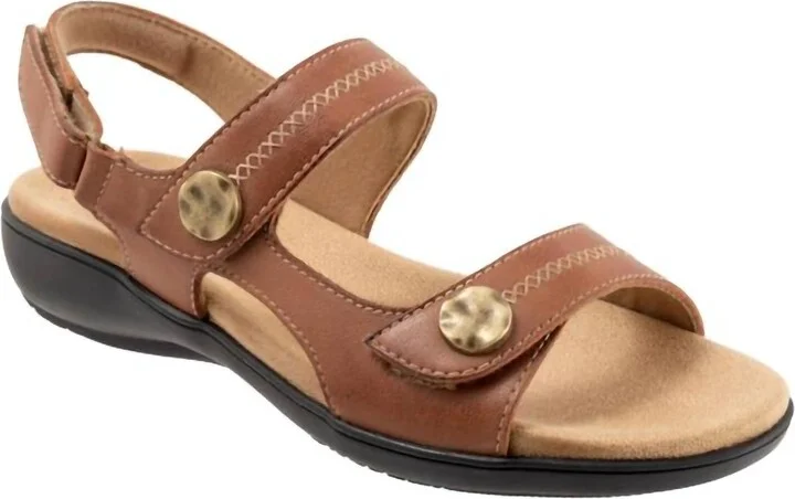 Women's Romi Stitch Sandal In Luggage