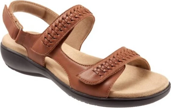 Women's Romi Woven Sandal In Luggage