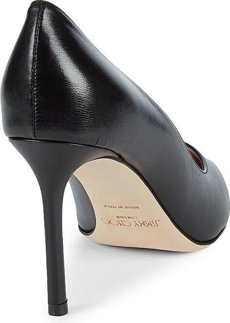 Women's Romy 85MM Leather Pumps - Black - Size 5.5 - Image 3
