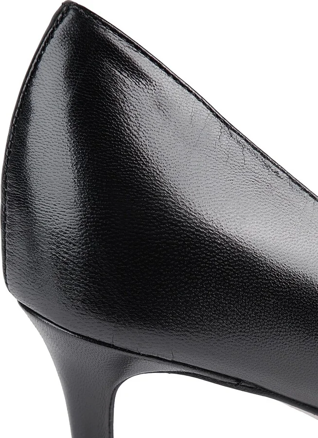 Women's Romy 85MM Leather Pumps - Black - Size 5.5 - Image 6