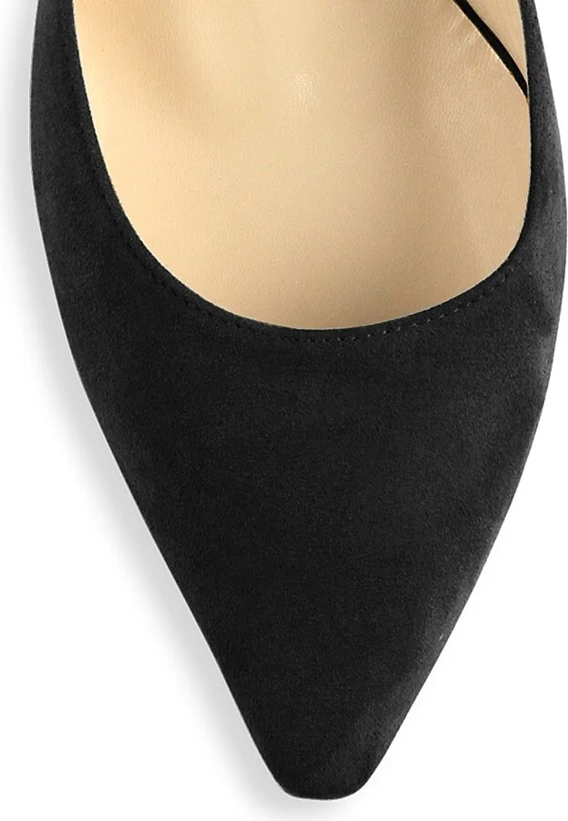 Women's Romy 85MM Suede Pumps - Black - Size 5 - Image 3