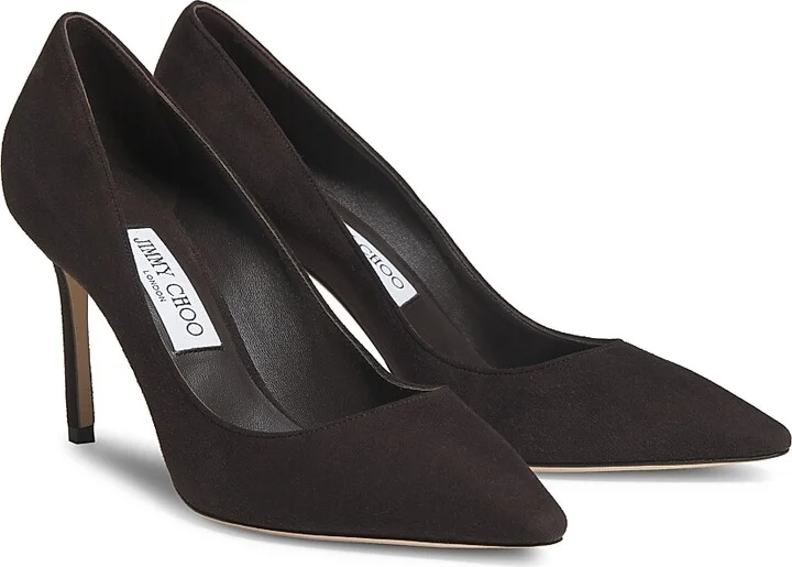 Women's Romy 85MM Suede Pumps - Black - Size 5 - Image 6