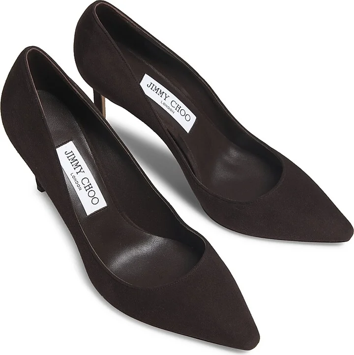 Women's Romy 85MM Suede Pumps - Black - Size 5 - Image 8