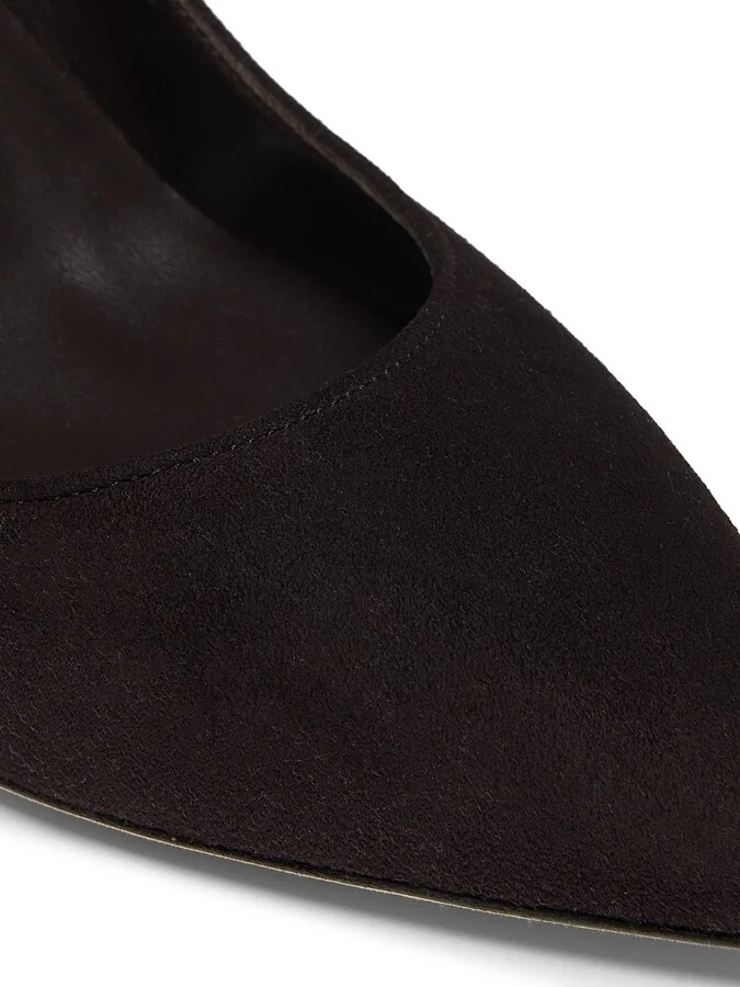 Women's Romy 85MM Suede Pumps - Black - Size 5 - Image 9