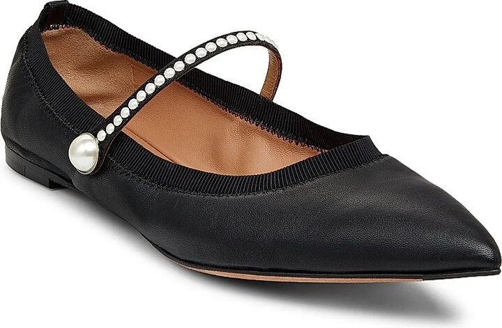 Women's Romy Leather Flats - Black - Size 6 - Image 2
