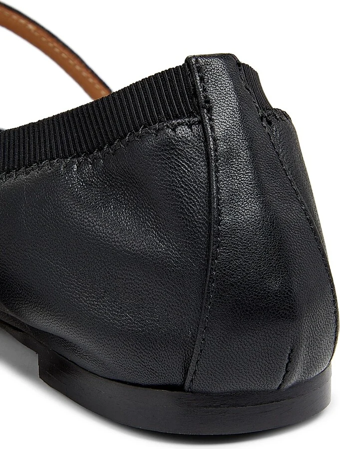 Women's Romy Leather Flats - Black - Size 6 - Image 6