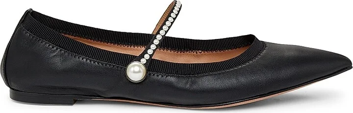 Women's Romy Leather Flats - Black - Size 6
