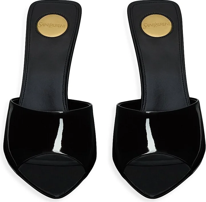 Women's Romy Mules in Patent Leather - Black - Size 5 - Image 3