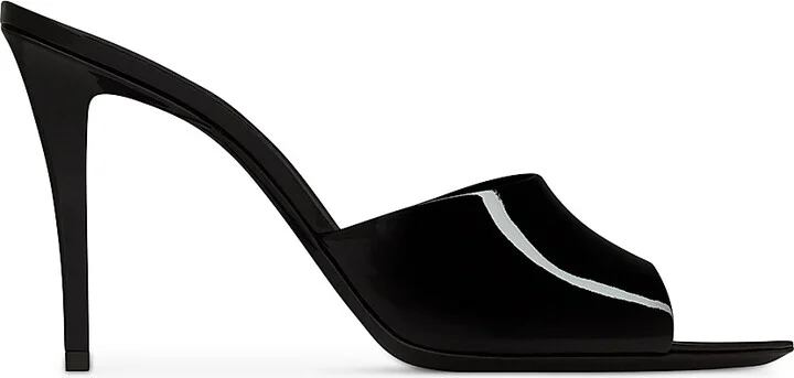 Women's Romy Mules in Patent Leather - Black - Size 5