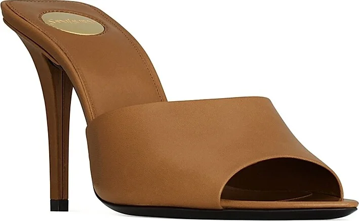 Women's Romy Mules in Smooth Leather - Macadamia - Size 5 - Image 2