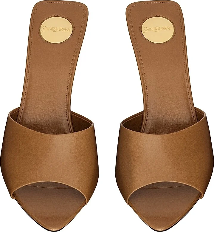 Women's Romy Mules in Smooth Leather - Macadamia - Size 5 - Image 3