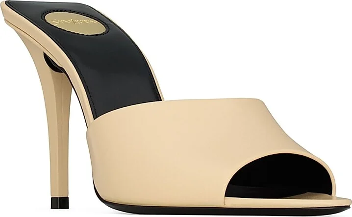 Women's Romy Mules in Smooth Leather - Macadamia - Size 5 - Image 5