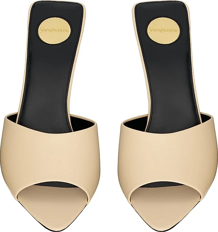 Women's Romy Mules in Smooth Leather - Macadamia - Size 5 - Image 6