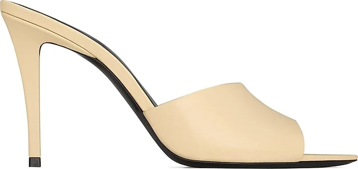 Women's Romy Mules in Smooth Leather - Macadamia - Size 5 - Image 8
