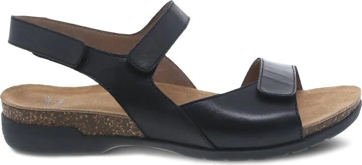 Women's Ronda Sandals In Black Waxy Burnished