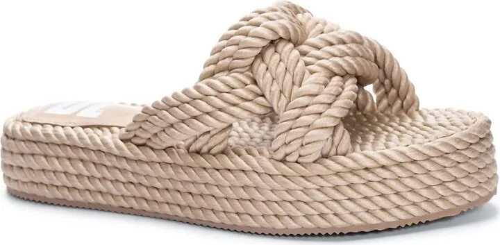 Women's Rope Platform Summer Sandal In Natural