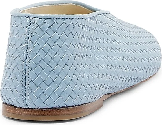 Women's Rosa Intrecciato Leather Flats - New Ice - Size 6 - Image 3