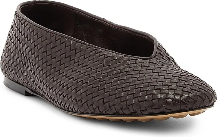 Women's Rosa Intrecciato Leather Flats - New Ice - Size 6 - Image 6