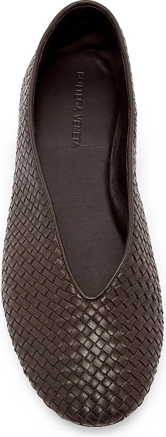 Women's Rosa Intrecciato Leather Flats - New Ice - Size 6 - Image 8