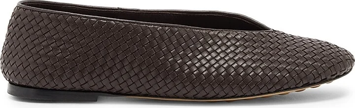 Women's Rosa Intrecciato Leather Flats - New Ice - Size 6 - Image 10