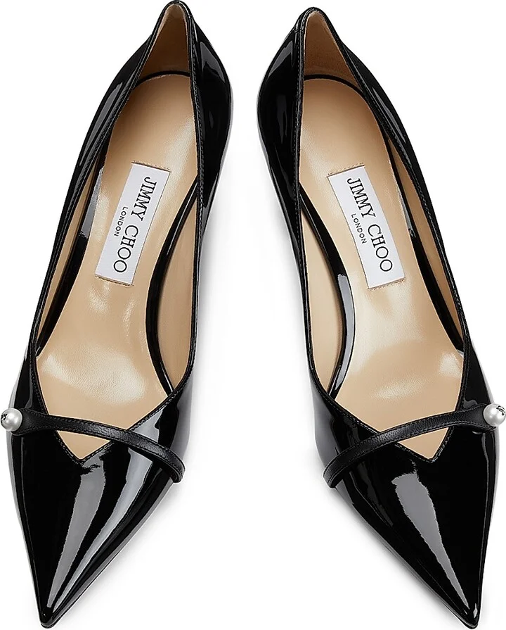 Women's Rosalia 65MM Patent Leather Pumps - Black - Size 6.5 - Image 4