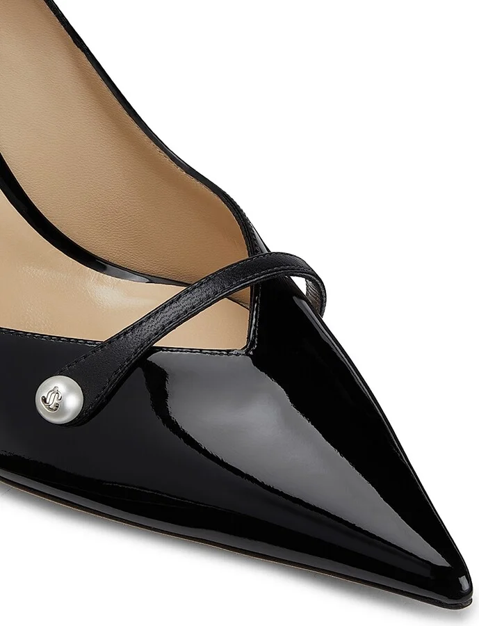 Women's Rosalia 65MM Patent Leather Pumps - Black - Size 6.5 - Image 5