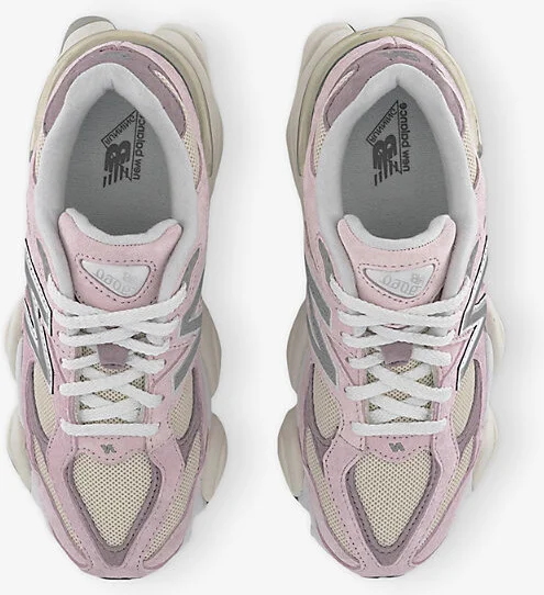 Womens Rose Sugar 9060 Suede and Mesh Low-Top Trainers 7.5 - Image 2