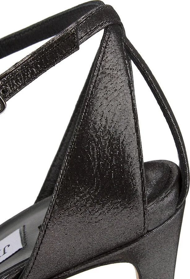 Women's Rosie 100MM Shimmer Suede Sandals - Light Soft Gold - Size 5 - Image 11