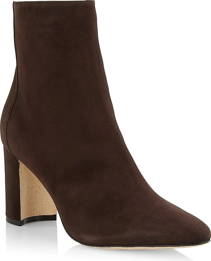 Women's Rosie 70MM Suede Ankle Booties - Brown - Size 6 - Image 2