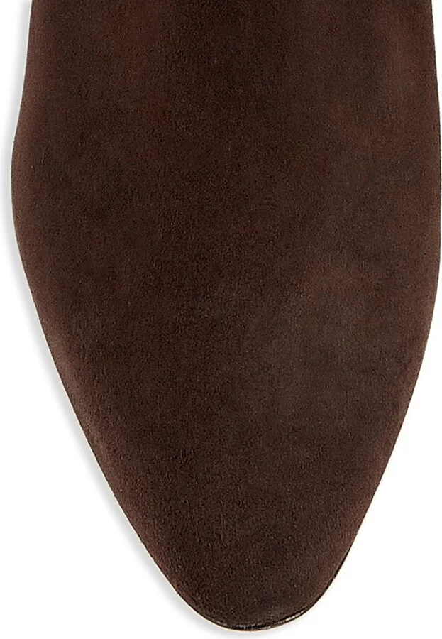 Women's Rosie 70MM Suede Ankle Booties - Brown - Size 6 - Image 4