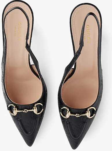 Womens Rosso Ancora Erin Gg Horsebit Heeled Leather Pumps Eur 42/ 9 Uk Women - Image 3