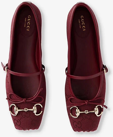 Womens Rosso Ancora Horsebit Canvas Ballet Flats Eur 36 / 3 Uk Women - Image 2
