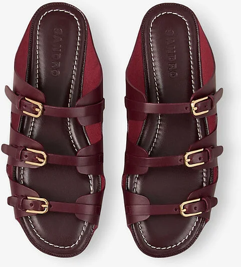 Womens Rouges Buckled Leather Sandals Eur 40 / 7 Uk Women - Image 2