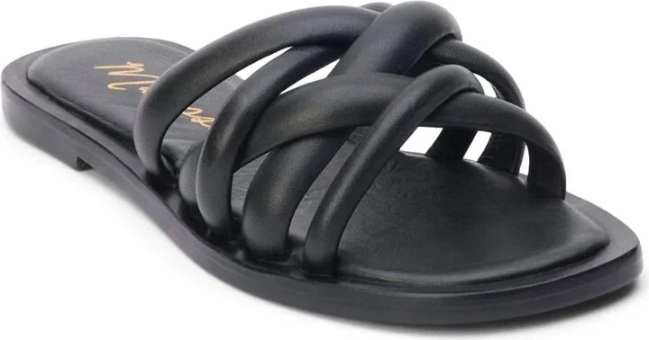 Women's Roy Slide Flat Sandal In Black