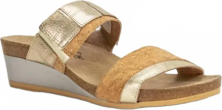 Women's Royalty Sandal In Radiant Gold Leather/cork