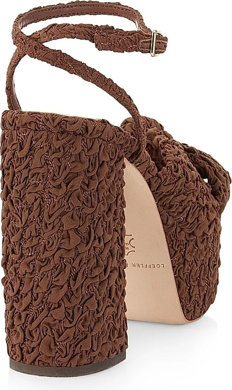 Women's Roz 120MM Knot Platform Sandals - Cacao - Size 10.5 - Image 3