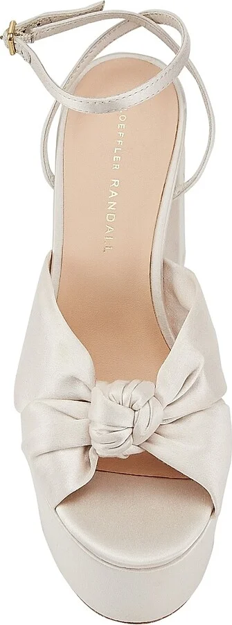 Women's Roz 120MM Knot Platform Sandals - Cream - Size 12 - Image 5