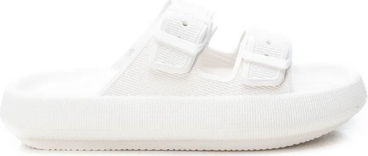 Women's Rubber Flat Sandals By Xti, White