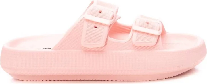 Women's Rubber Flat Sandals In Pink
