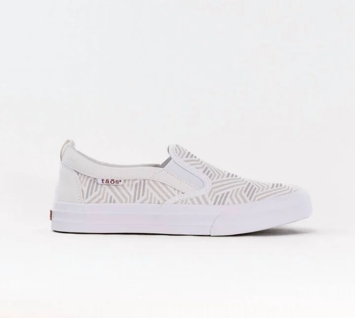 Women's Rubber Soul Canvas Sneaker In Geo Print White Multi