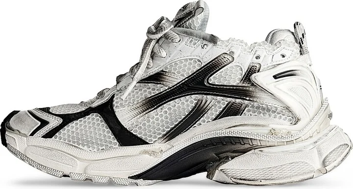 Women's Runner Gradient Sneakers - White Black - Size 5 - Image 6