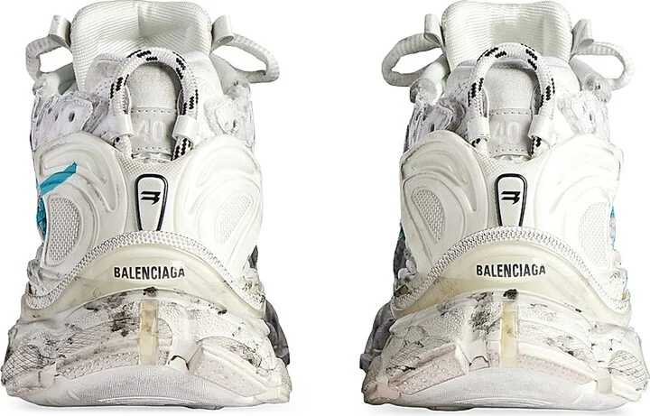 Women's Runner Graffiti Sneakers - White - Size 6 - Image 9