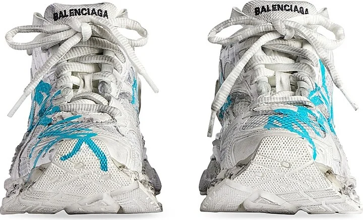 Women's Runner Graffiti Sneakers - White - Size 6 - Image 10