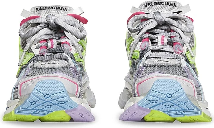 Women's Runner Sneakers - Grey Green - Size 6 - Image 4